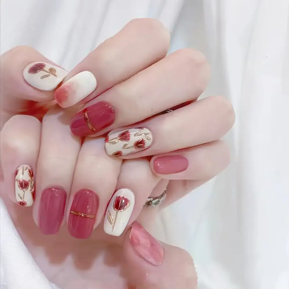 mẫu nail cho u60 mềm mại, uyển chuyển