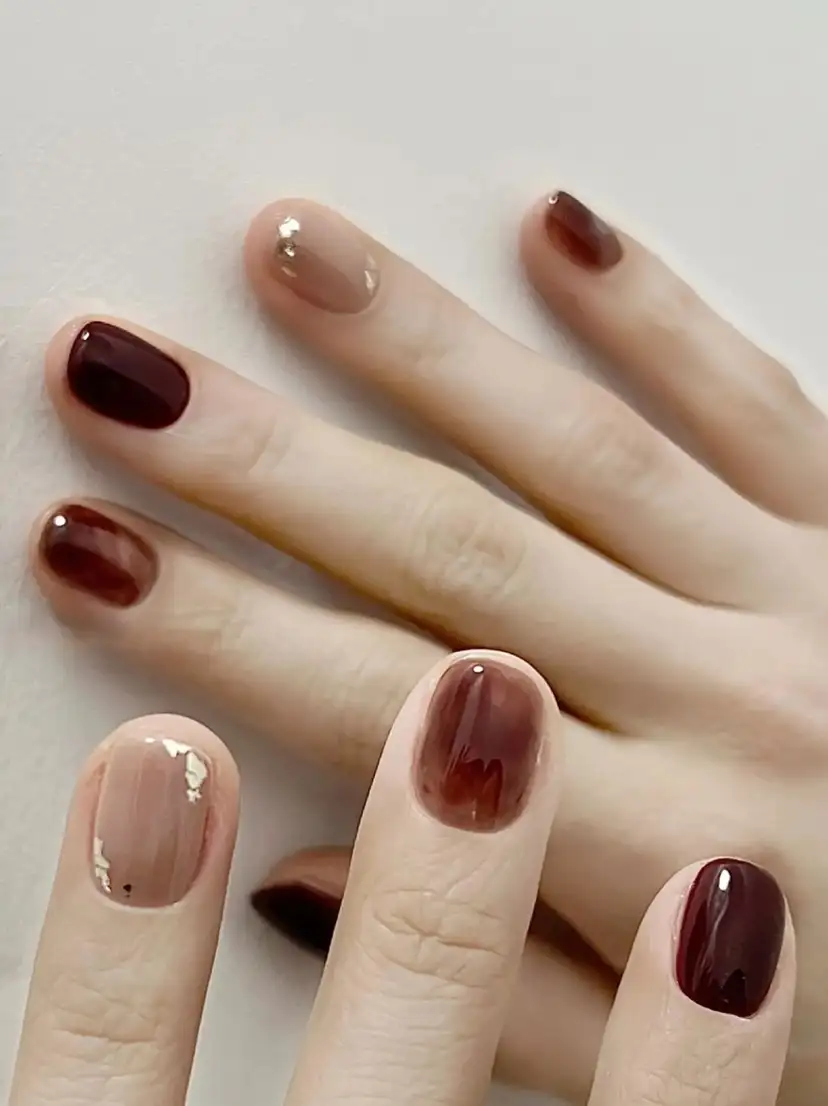 mẫu nail cho người trung niên mịn màng