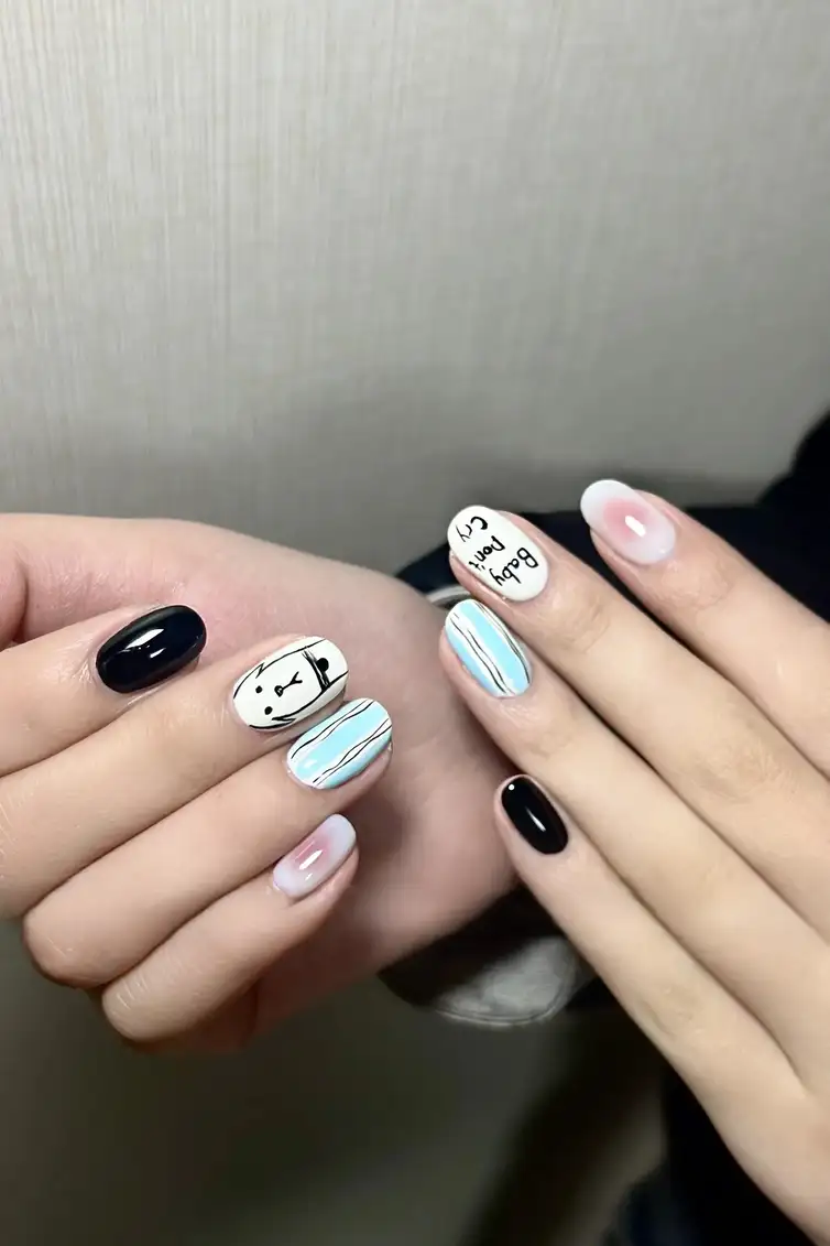 mẫu nail con chó ngộ nghĩnh 2