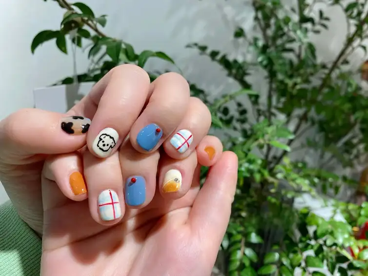 mẫu nail con chó cưng