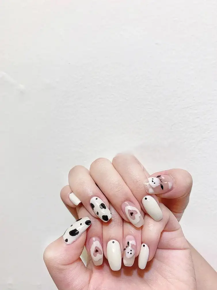 nail con chó hoạt hình