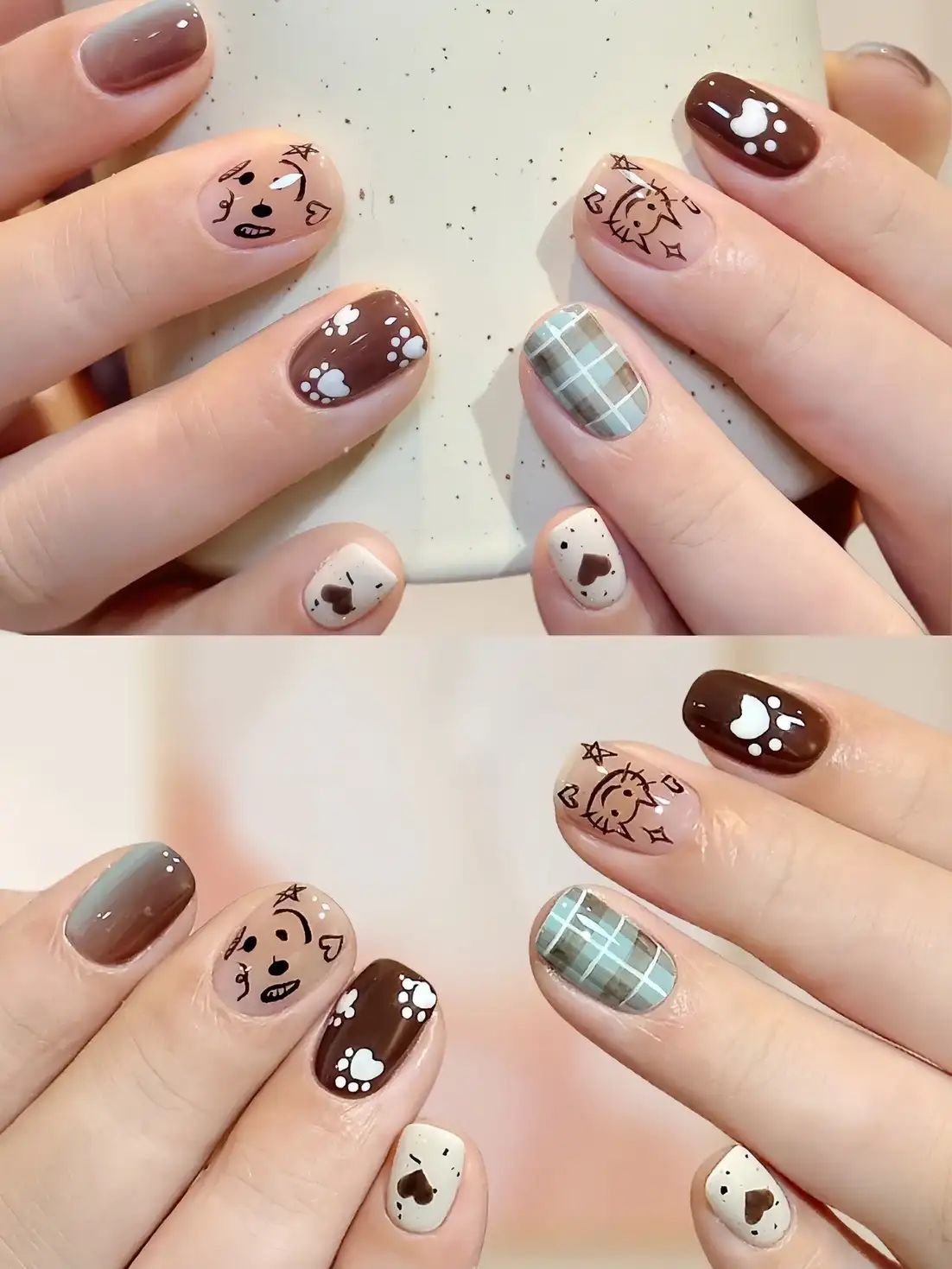 mẫu nail con mèo bất ngờ