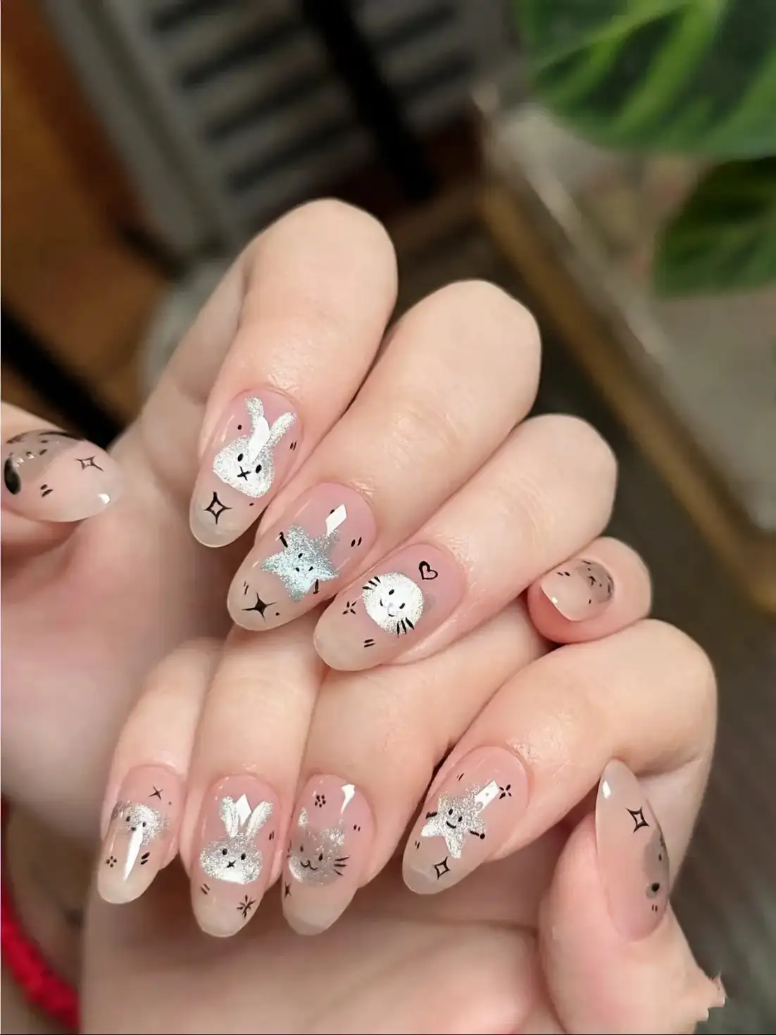 nail hình con mèo nhí nhảnh