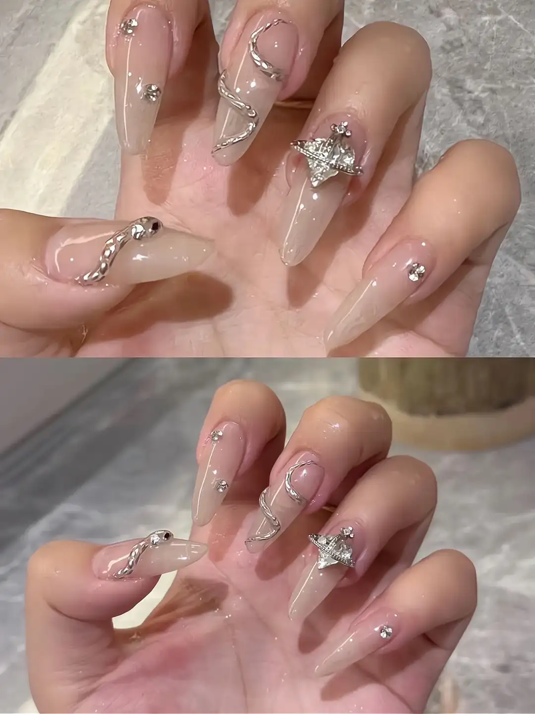 nail con rắn nhẹ nhàng