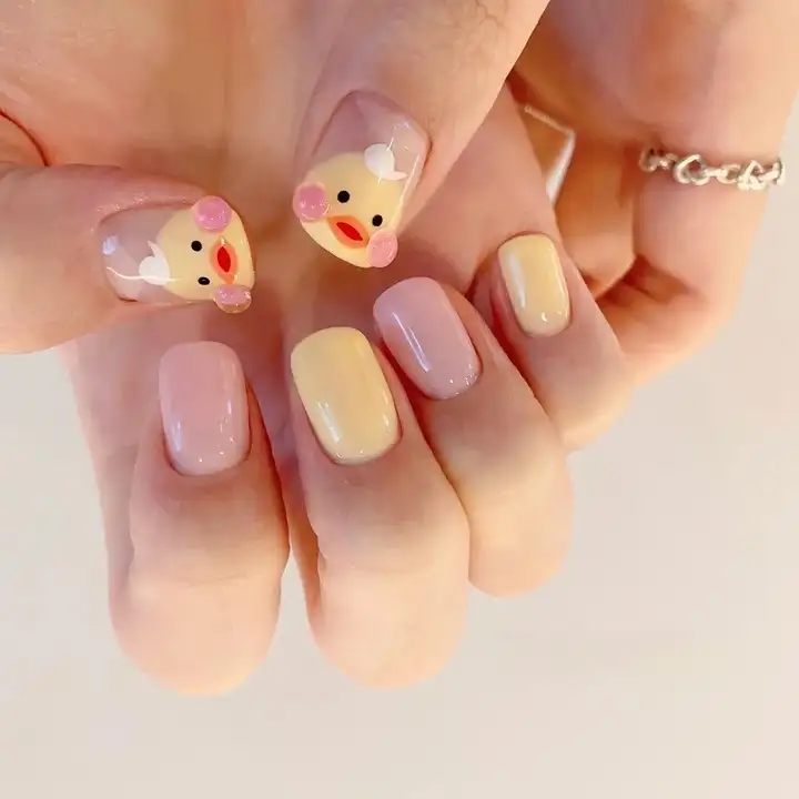 nail hình con vịt xinh xắn