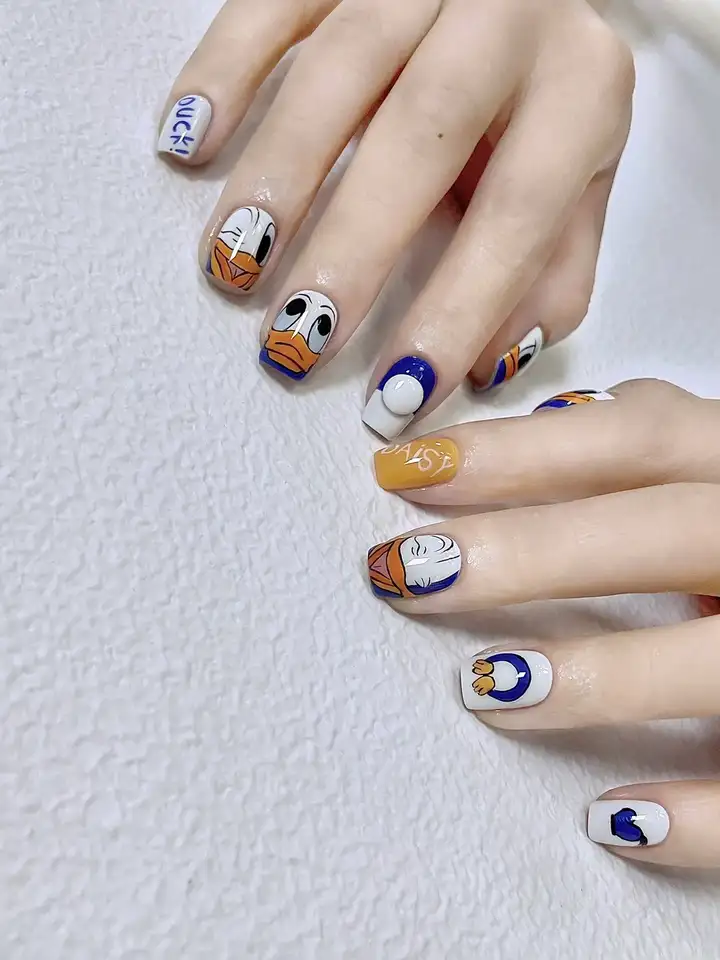 nail con vịt vui tươi