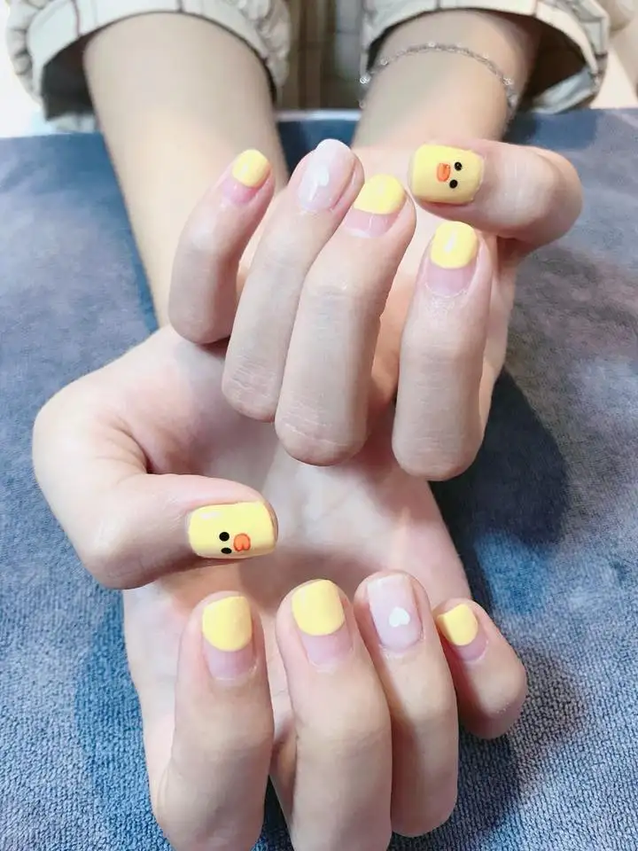 nail hình con vịt vui tươi