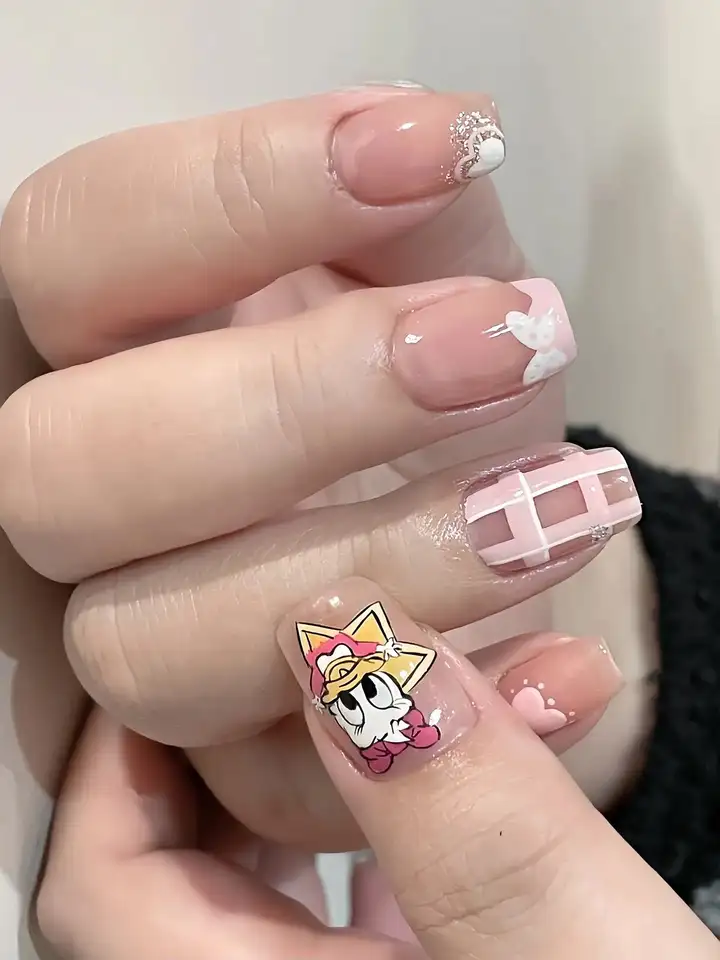 mẫu nail con vịt phong cách