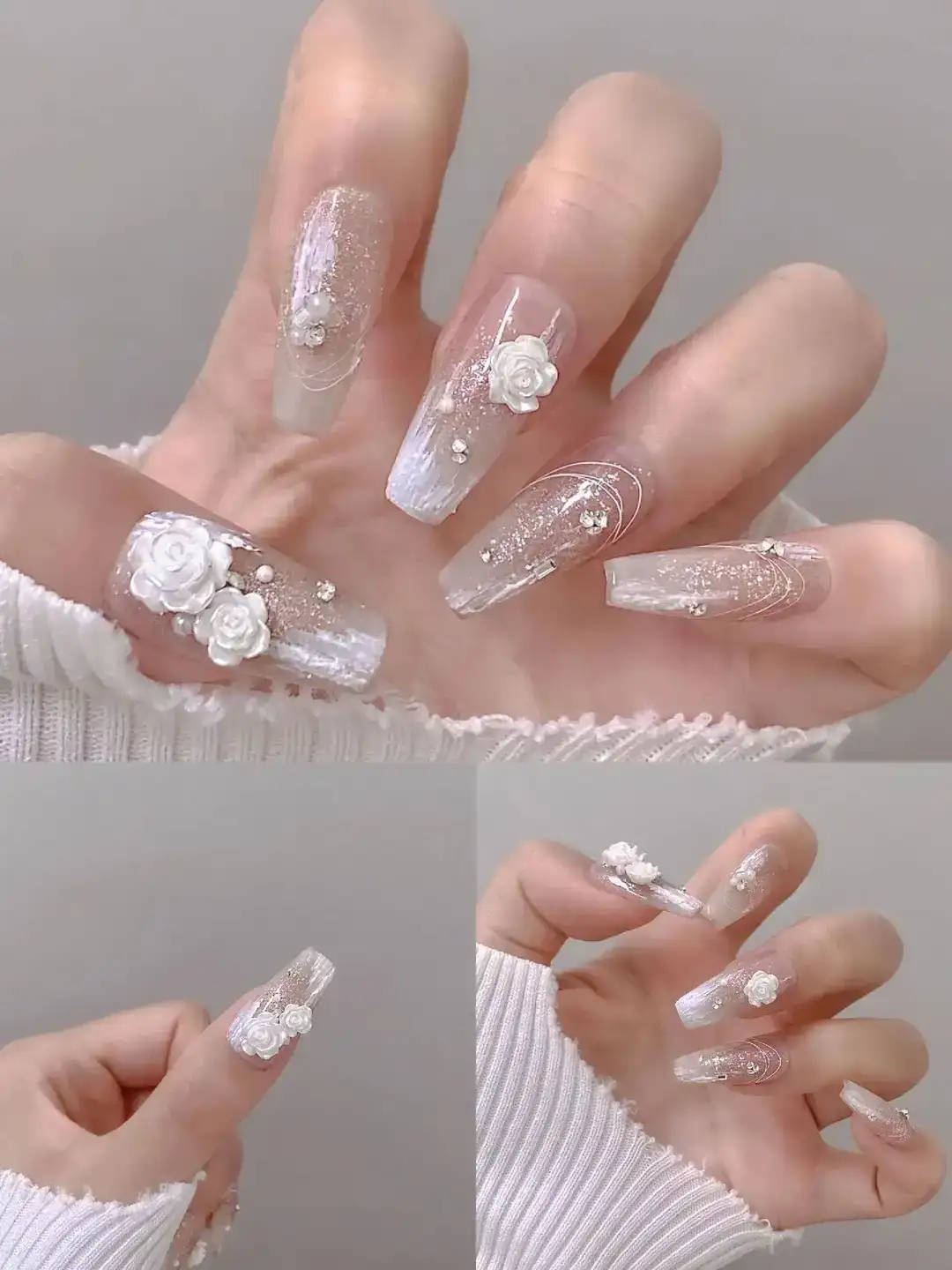 mẫu nail đi ăn cưới đẹp kiêu sa