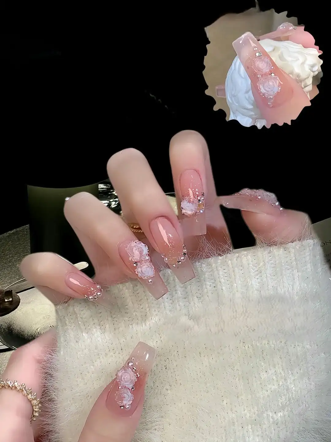 mẫu nail đám cưới tinh tế