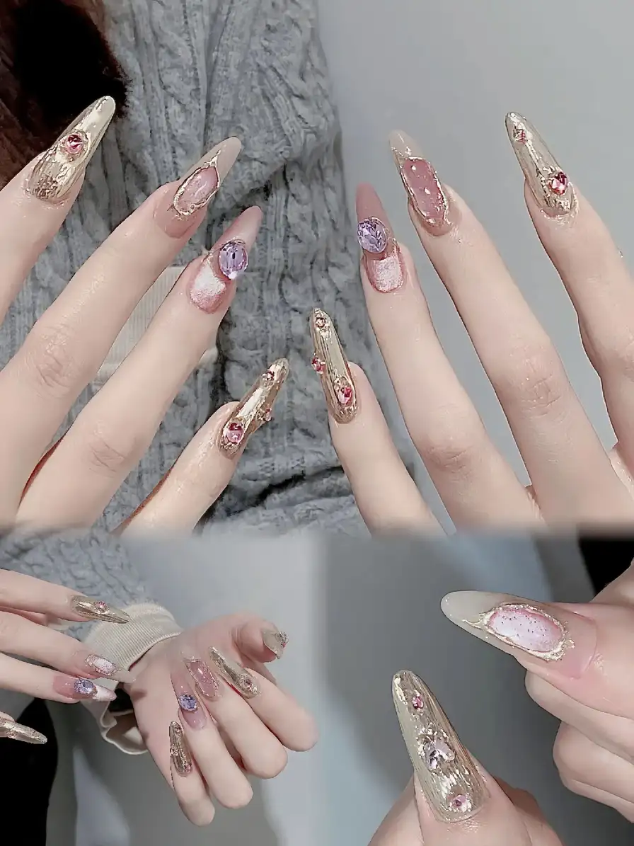 mẫu nail đi tiệc nghệ thuật