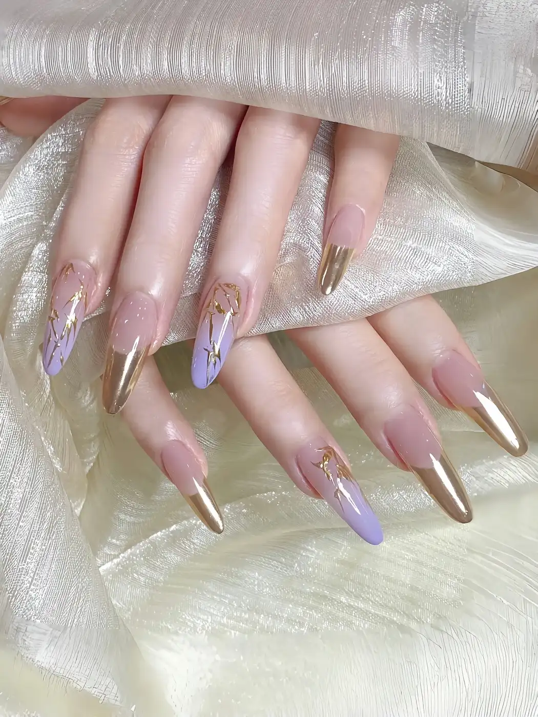 các mẫu nail đơn giản sang trọng mơ màng