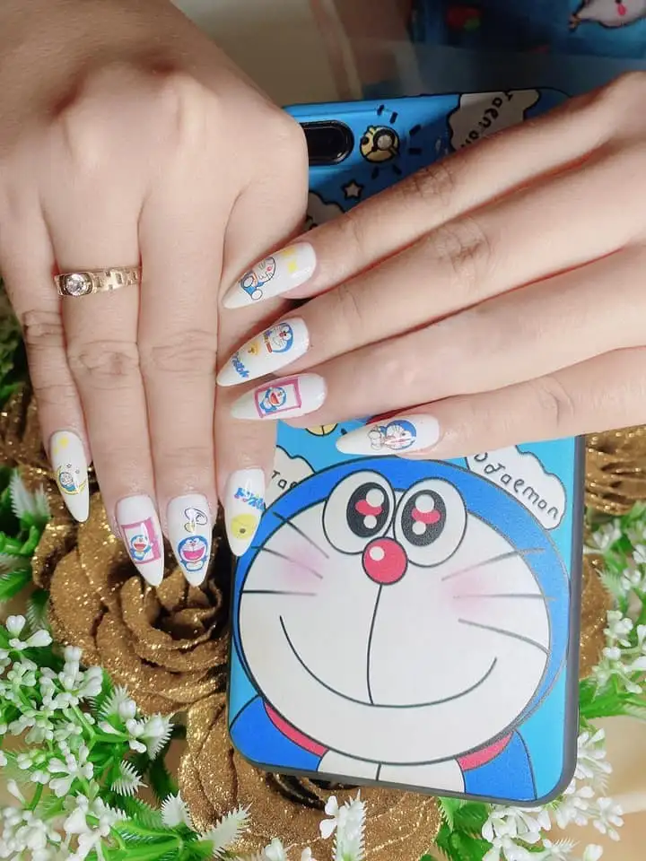 bộ móng doraemon trẻ trung và thu hút