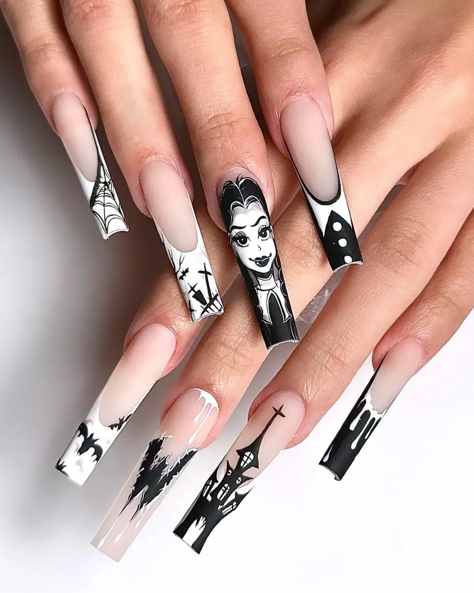 các mẫu nail halloween độc đáo