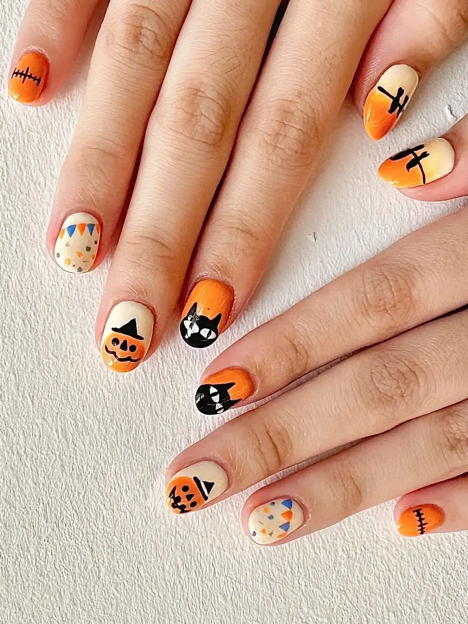 mẫu nail halloween vui nhộn