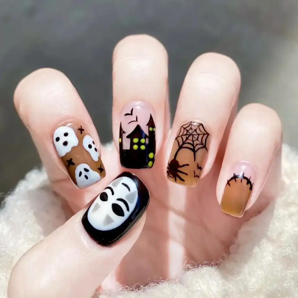 mẫu nail halloween đẹp hấp dẫn