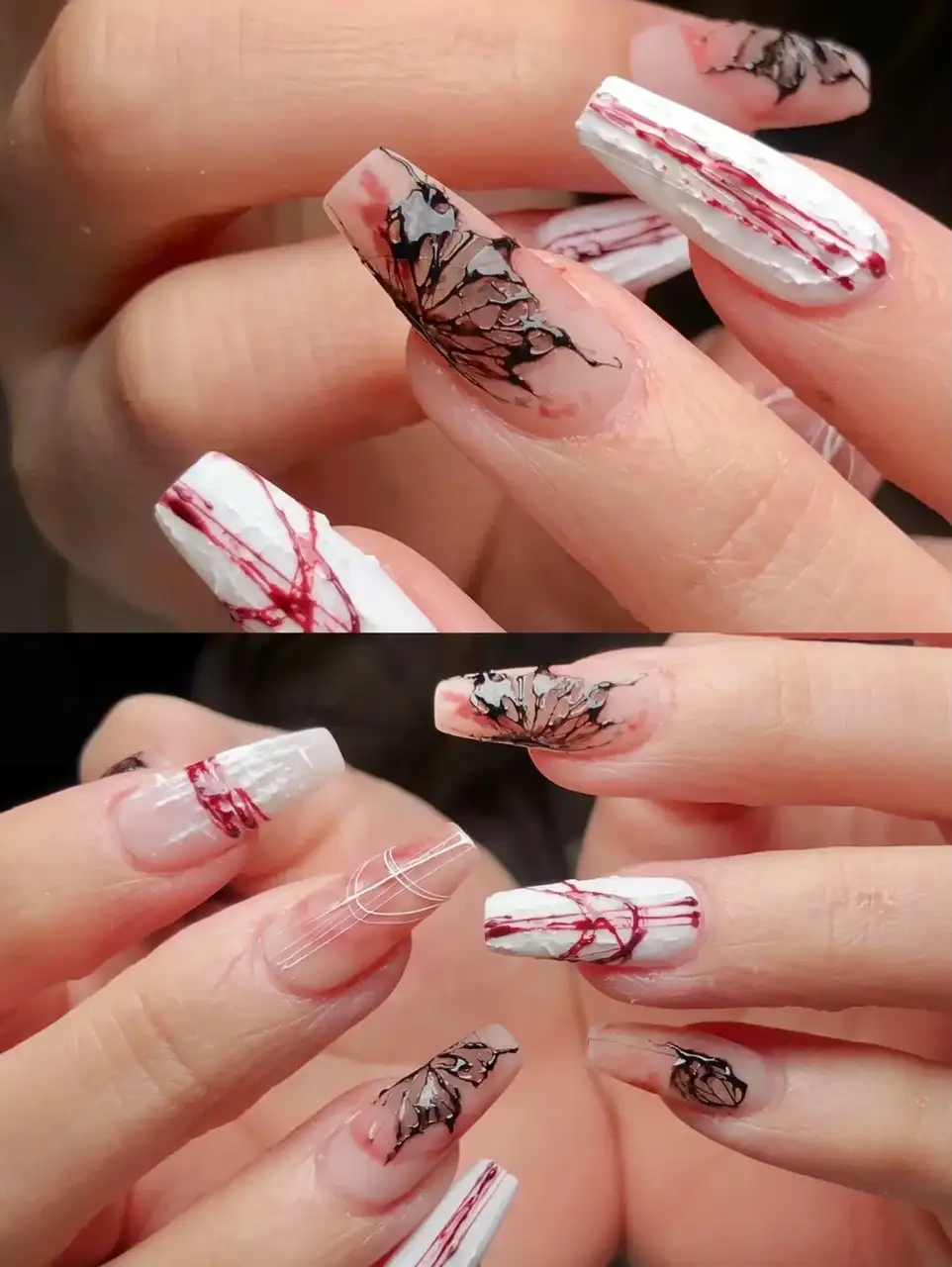 mẫu nail halloween đơn giản độc đáo