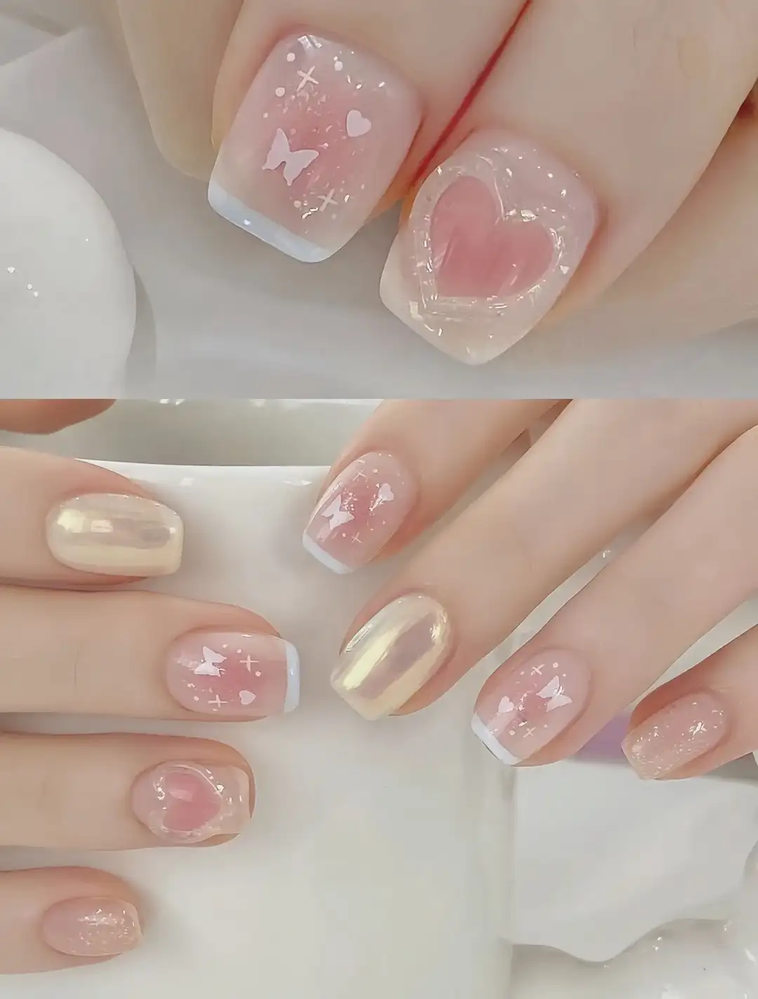 nail hàn quốc đơn giản hài hòa 