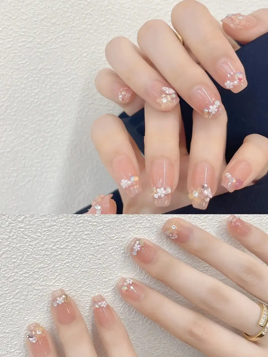 mẫu nail hoa đào đẹp ngọt ngào