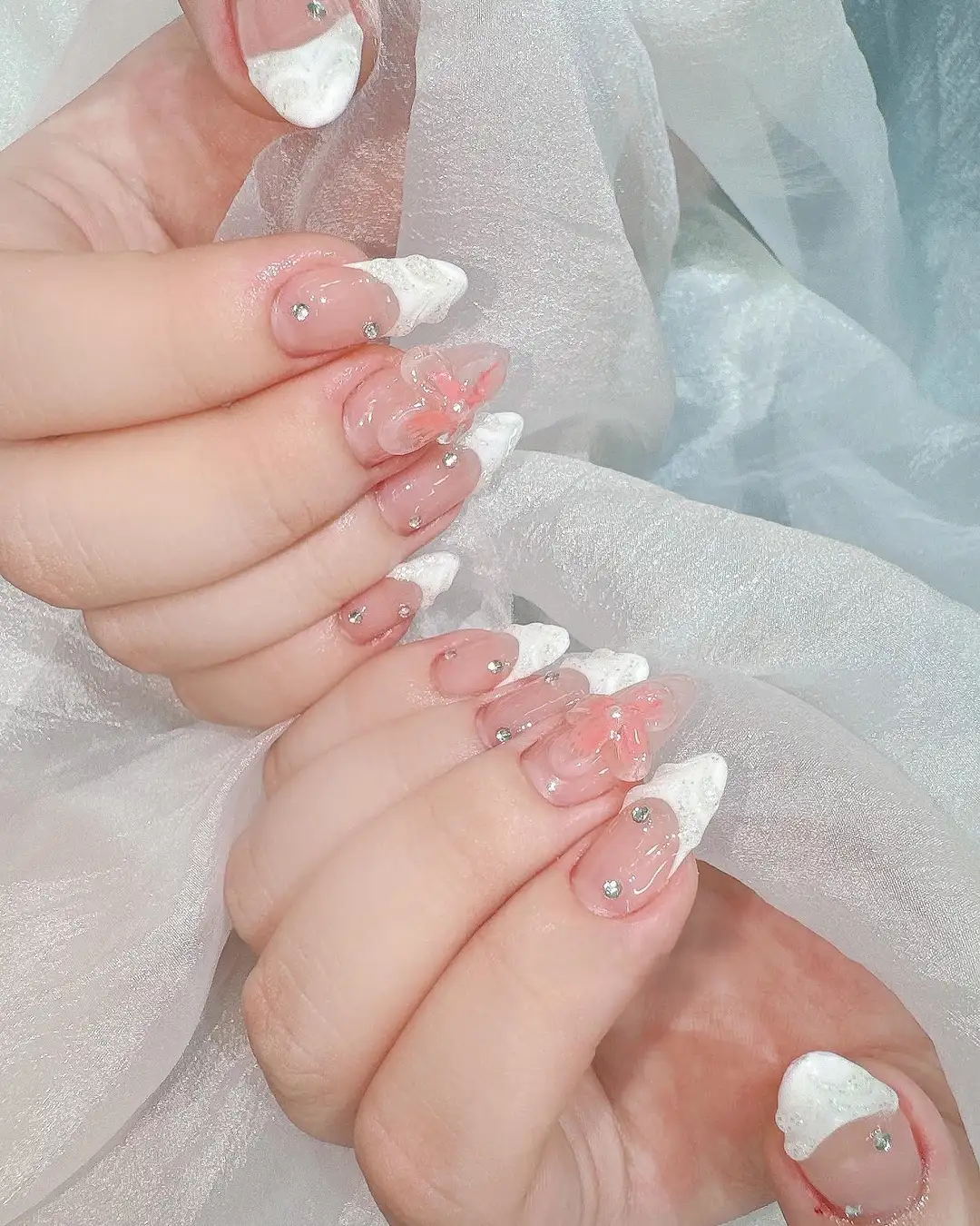 mẫu nail hoa anh đào độc đáo, ấn tượng