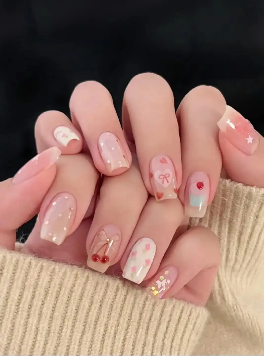 nail cherry rực rỡ