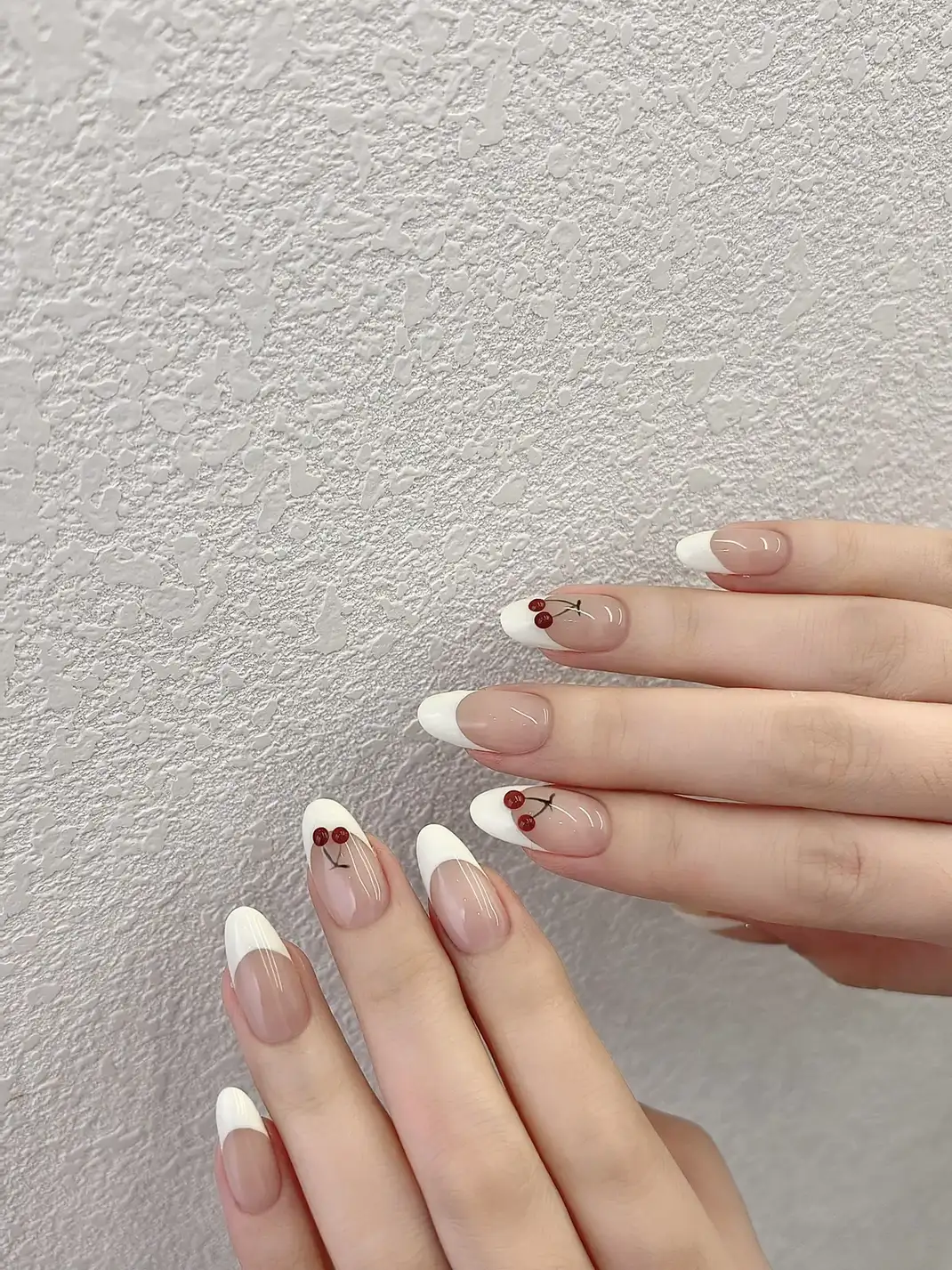 mẫu nail cherry nhỏ xinh