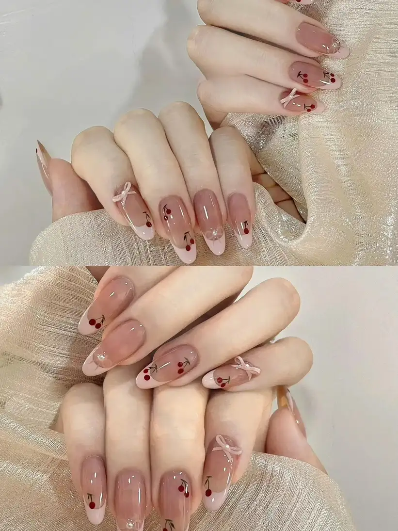 mẫu nail móng bầu nhọn độc đáo