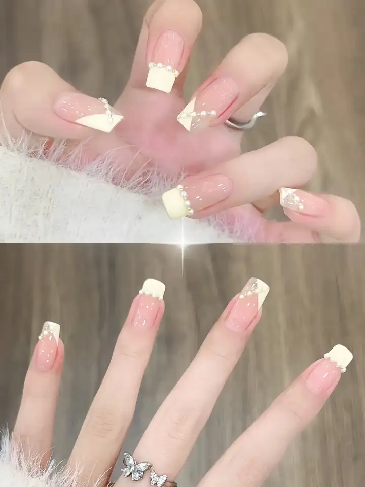 mẫu nail sơn đầu móng đẹp tự nhiên