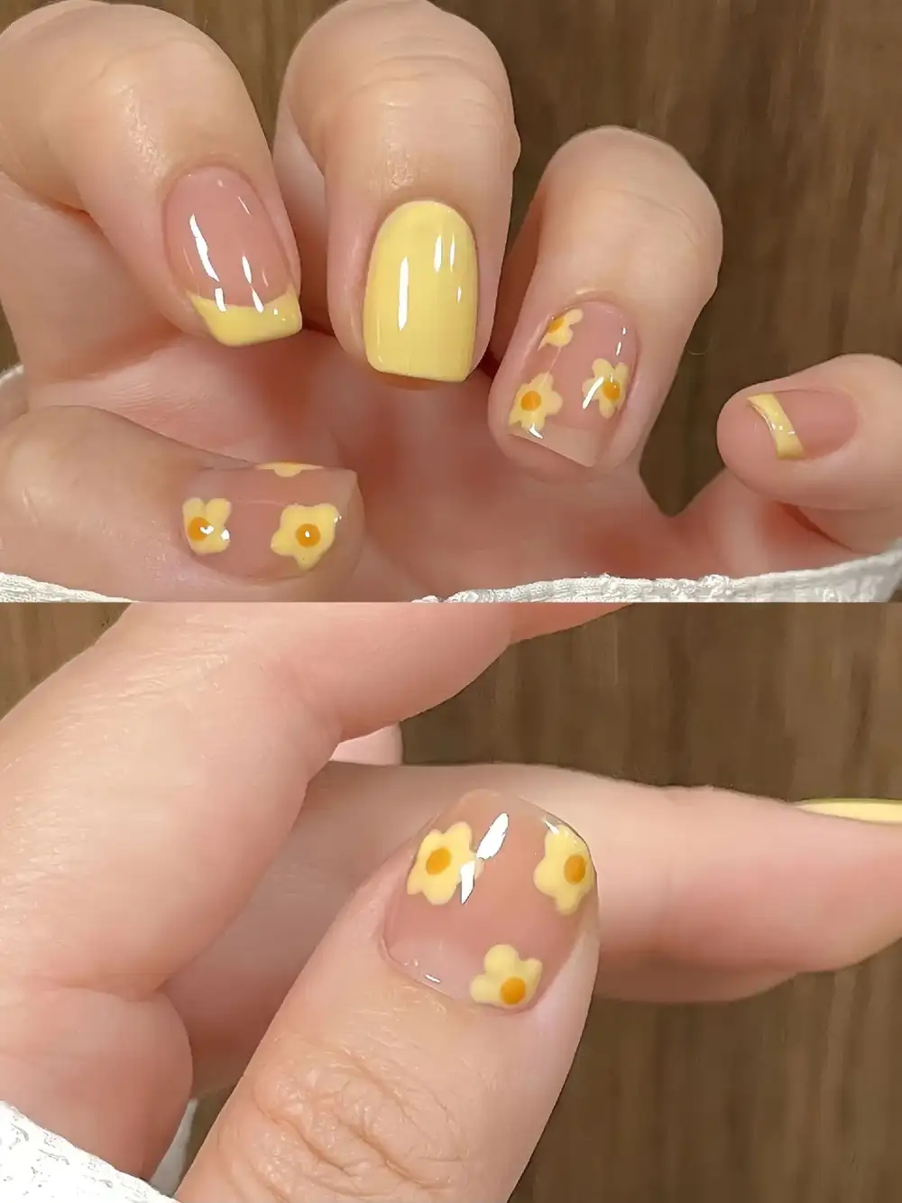 mẫu nail nhẹ nhàng đi làm nhỏ xinh