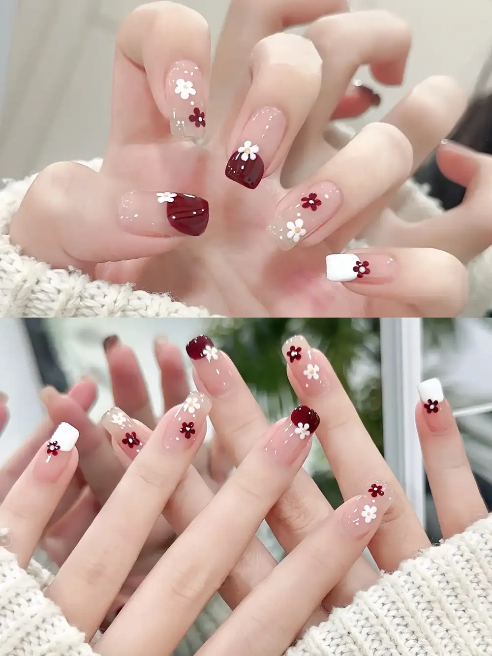 mẫu nail nhẹ nhàng đi làm tôn da