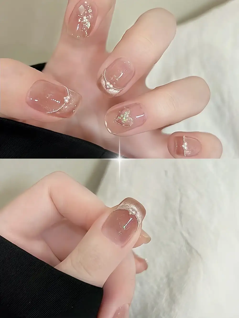 mẫu nail nhẹ nhàng tôn da tay tự tin