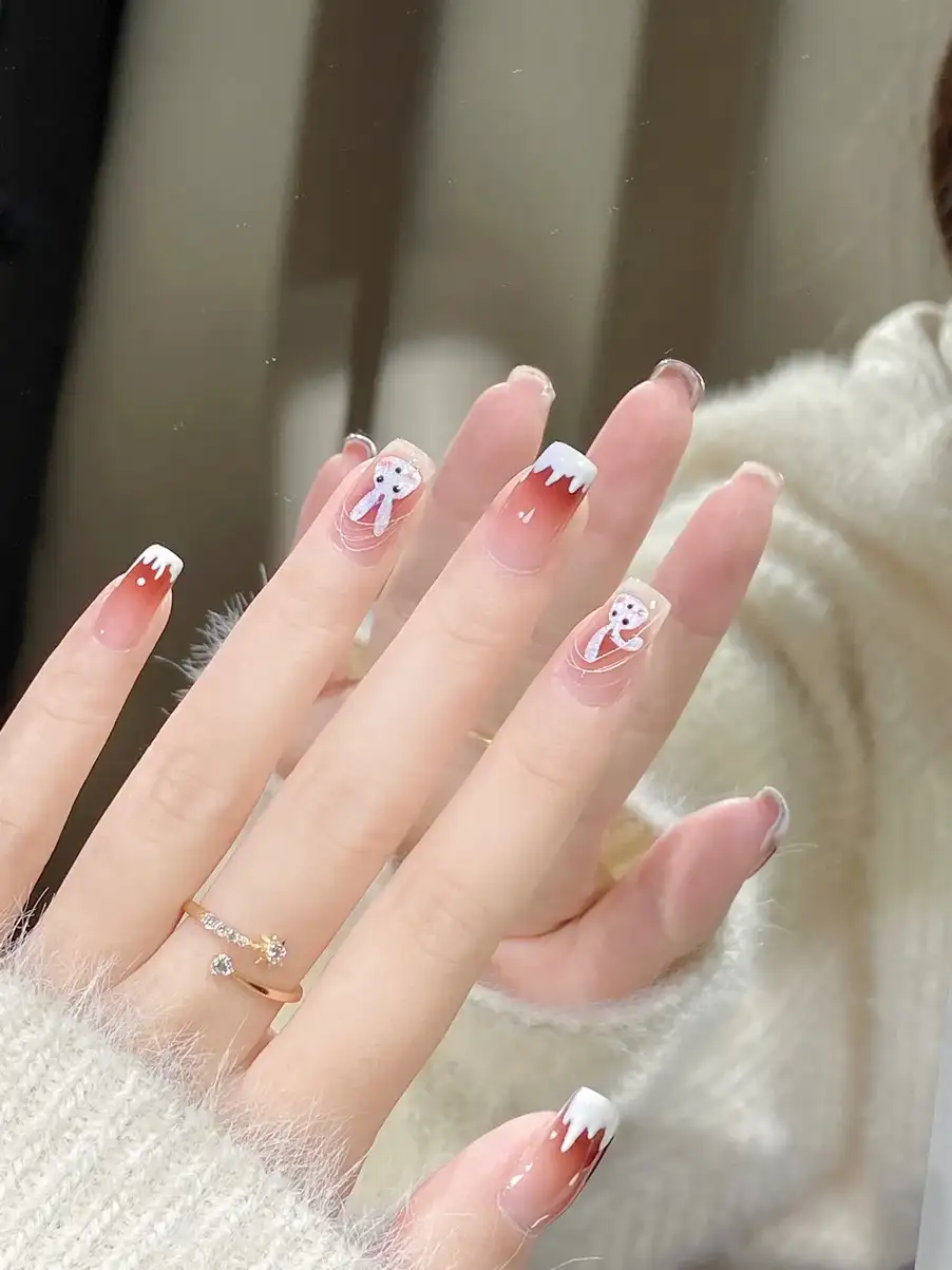 nail hình con thỏ nhẹ nhàng