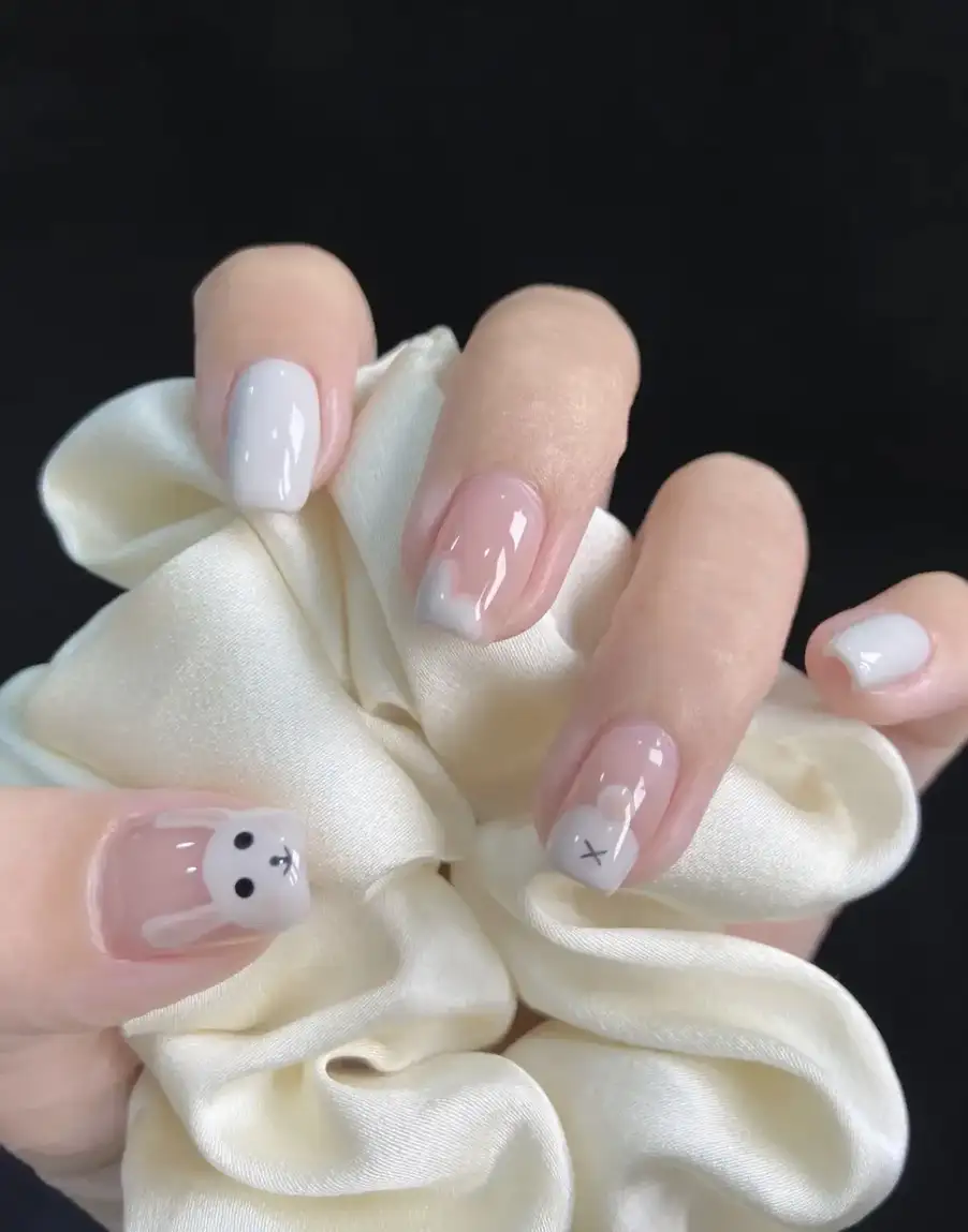 nail hình con thỏ thư giãn