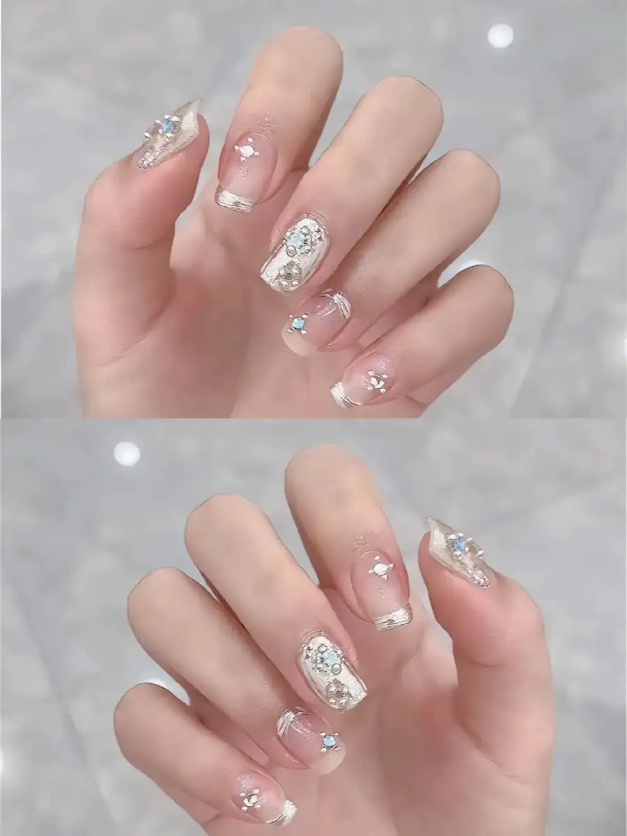 mẫu nail tráng gương tinh xảo