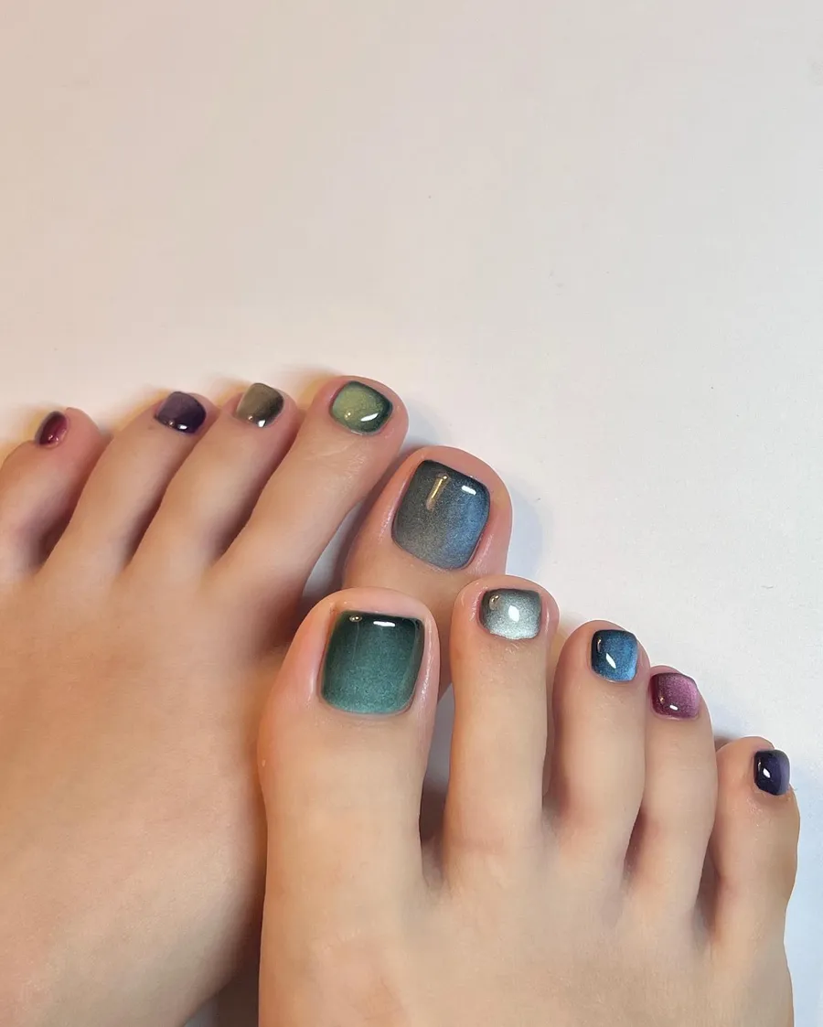 nail chân sơn trơn đẹp