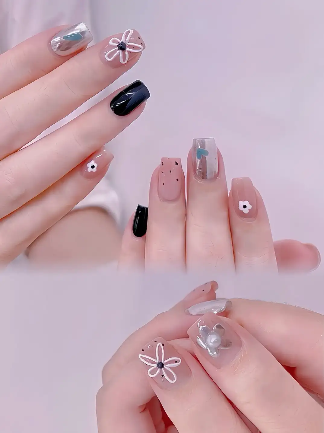 mẫu nail vẽ hoa đẹp độc đáo và thu hút