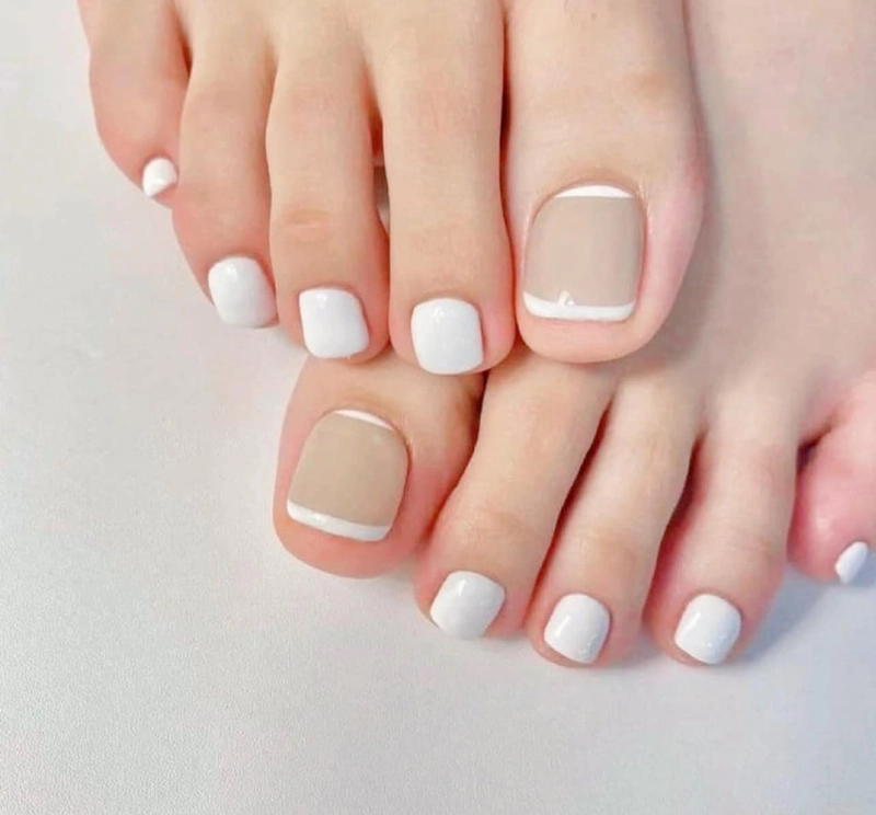 nail chân basic sang chảnh