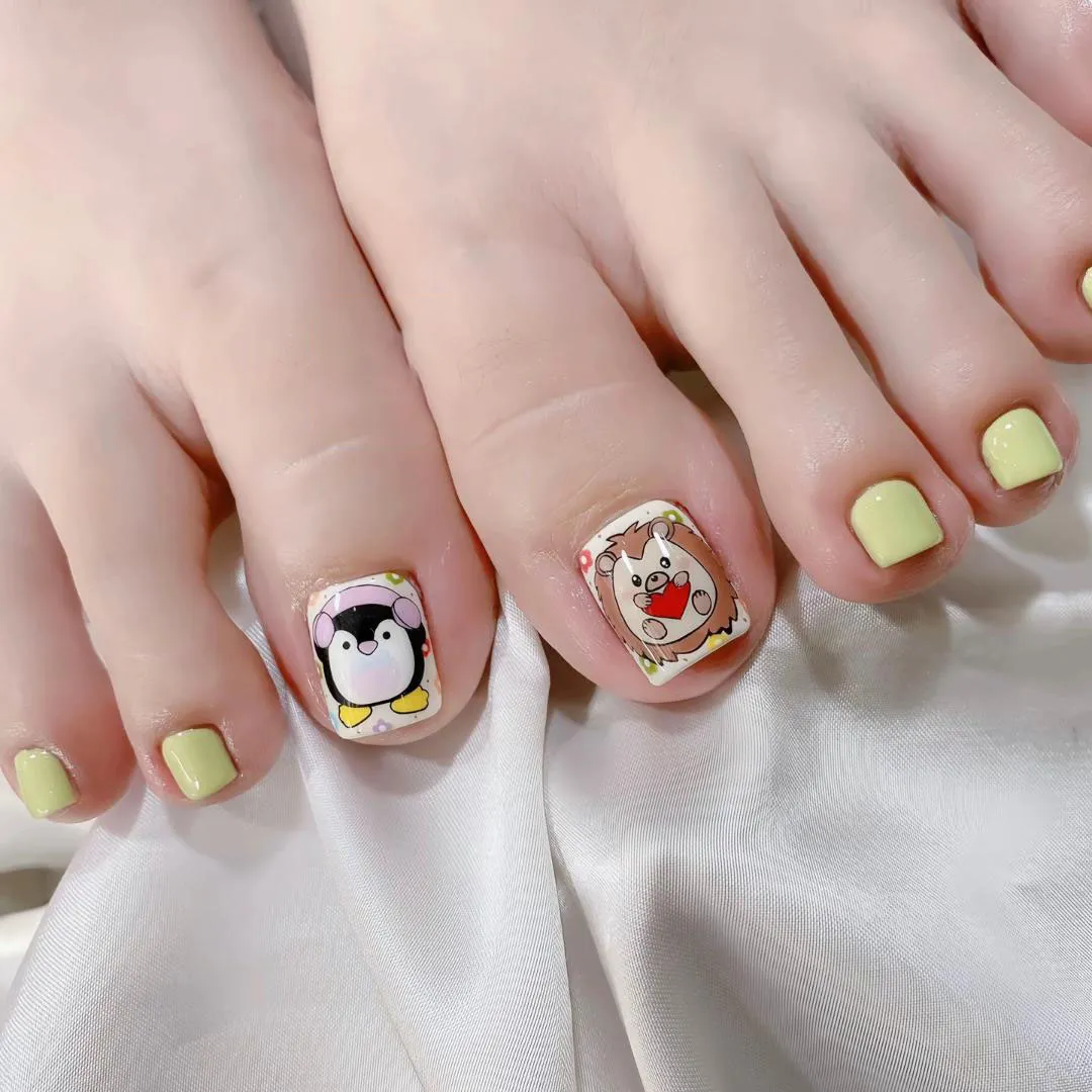 nail chân dễ thương đẹp 1