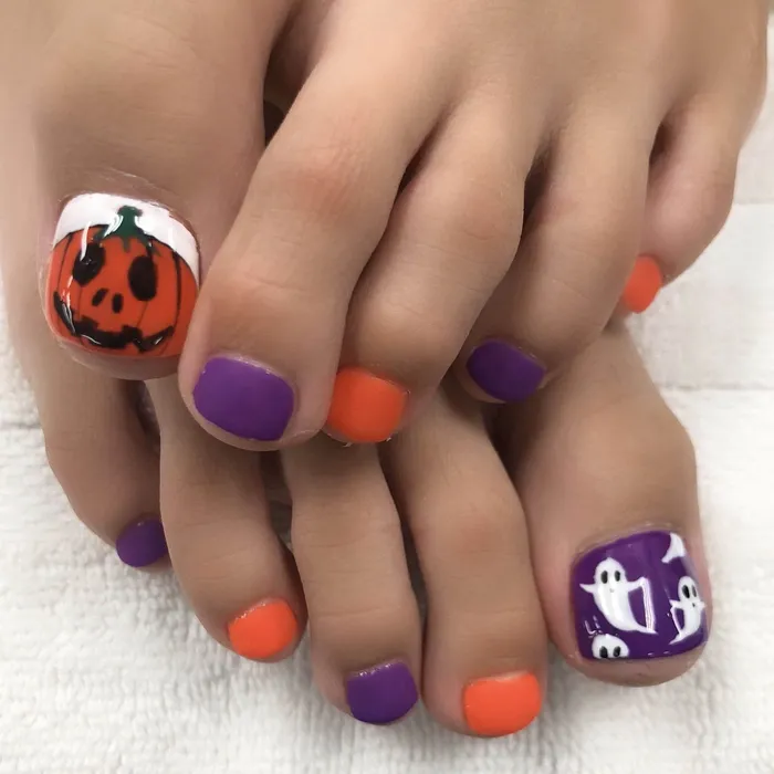 nail chân halloween 3