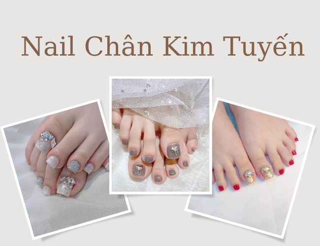 Tuyển chọn 67+ mẫu nail chân kim tuyến đẹp mê hồn, cập nhật xu hướng mới nhất