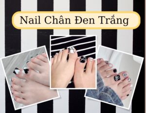Tổng hợp 203+ mẫu nail chân màu đen trắng đơn giản, cuốn hút