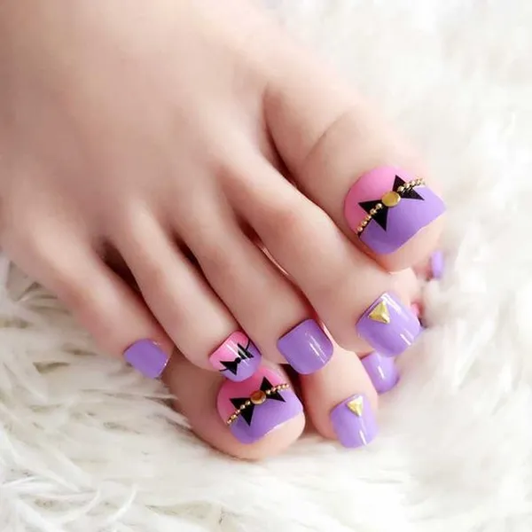 nail chân nơ bắt mắt