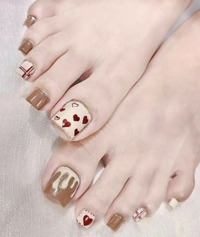 nail chân trái tim ân tượng 2