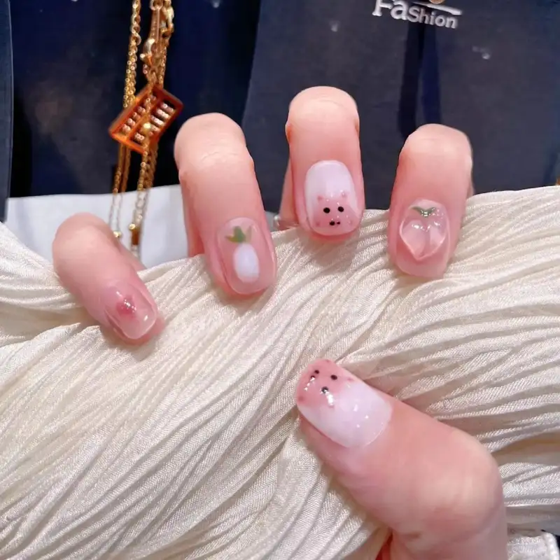 nail con heo đơn giản