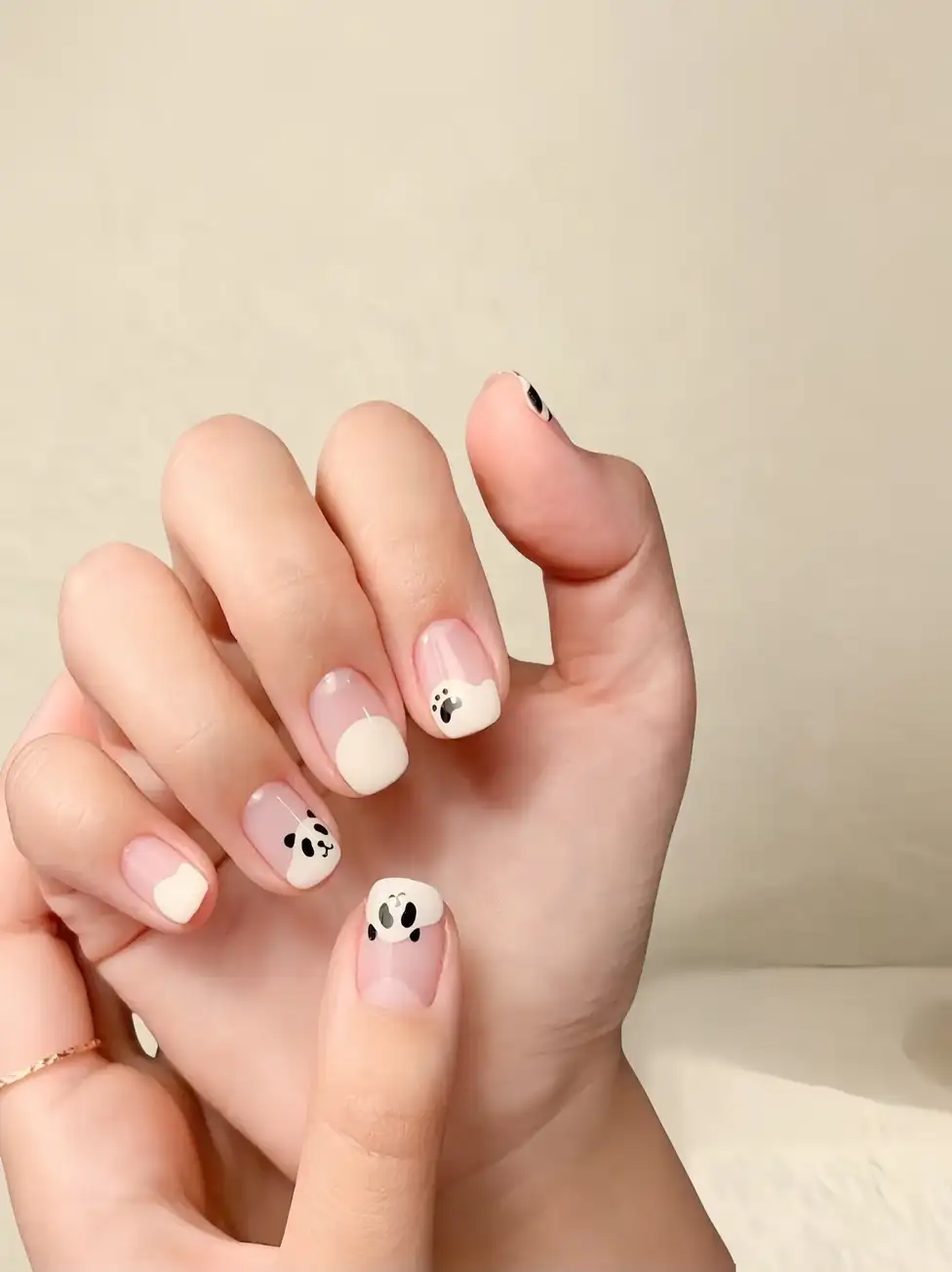 nail gấu trúc sáng tạo 