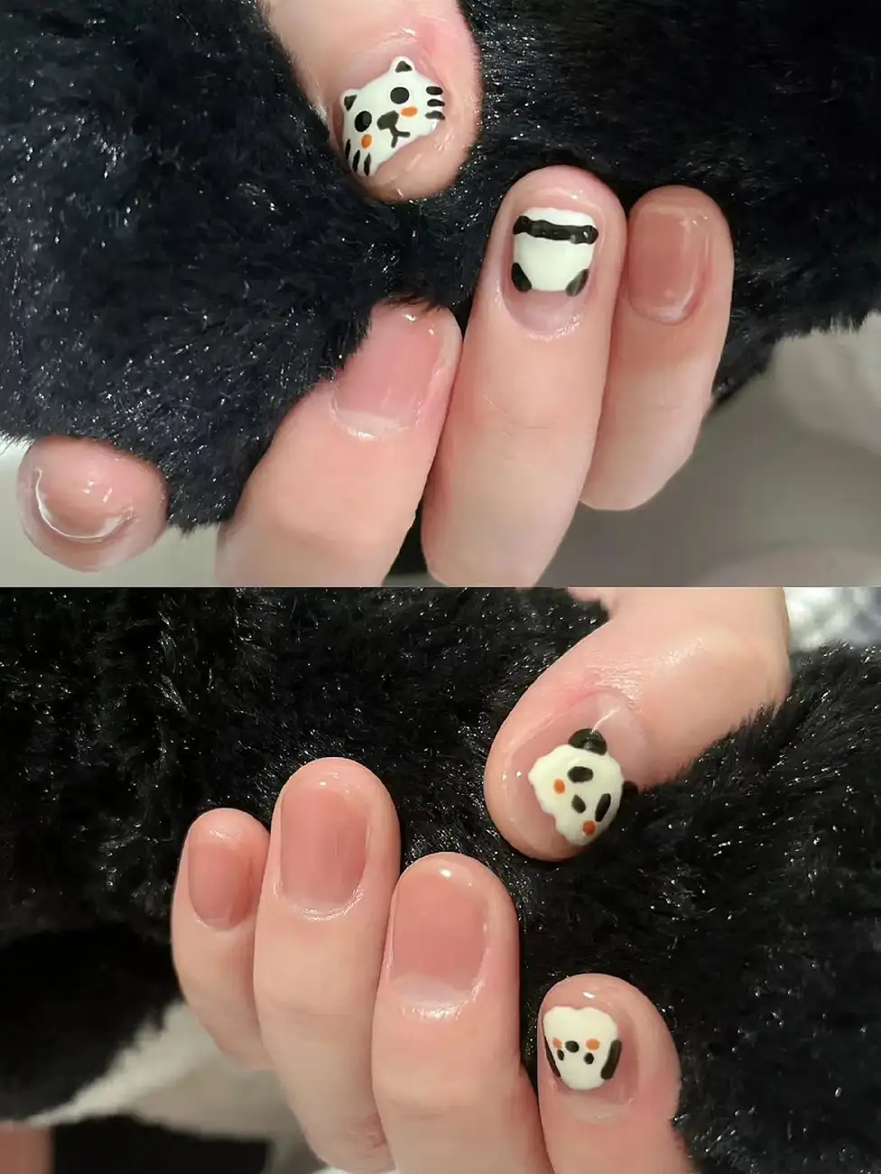 các mẫu nail gấu trúc dễ thương