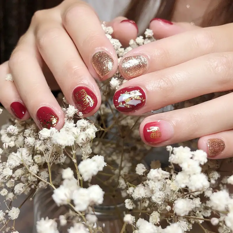 nail mèo thần tài đẹp quý phái 