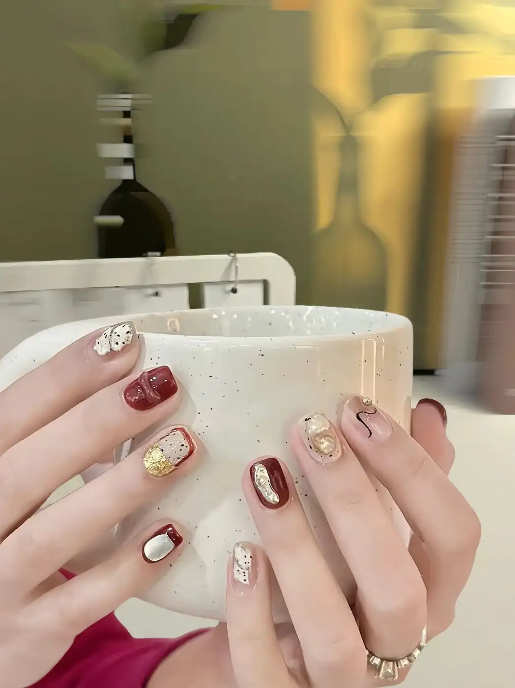 mẫu nail mùa thu đẹp ấm áp