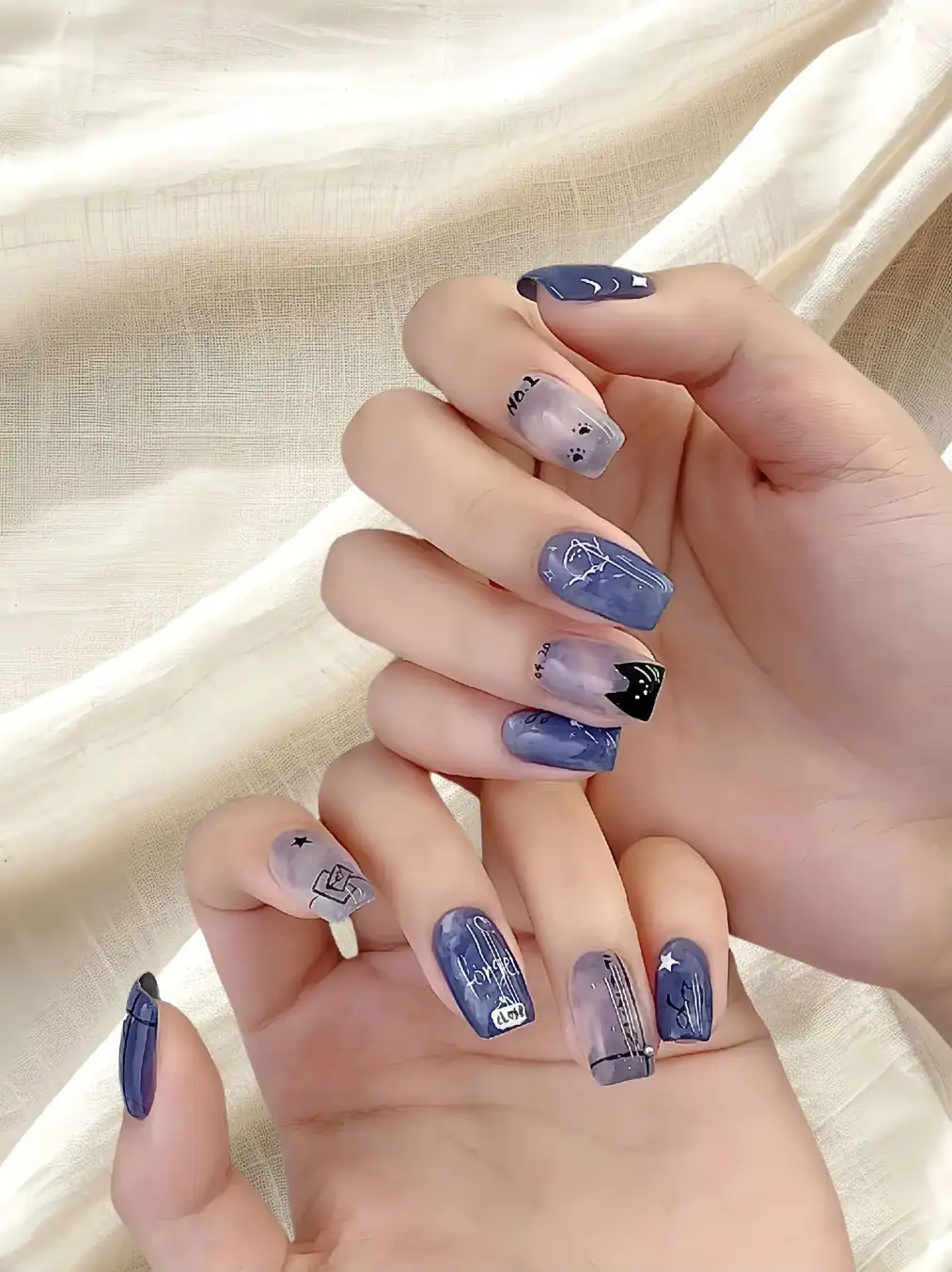 mẫu nail mùa thu quyến rũ