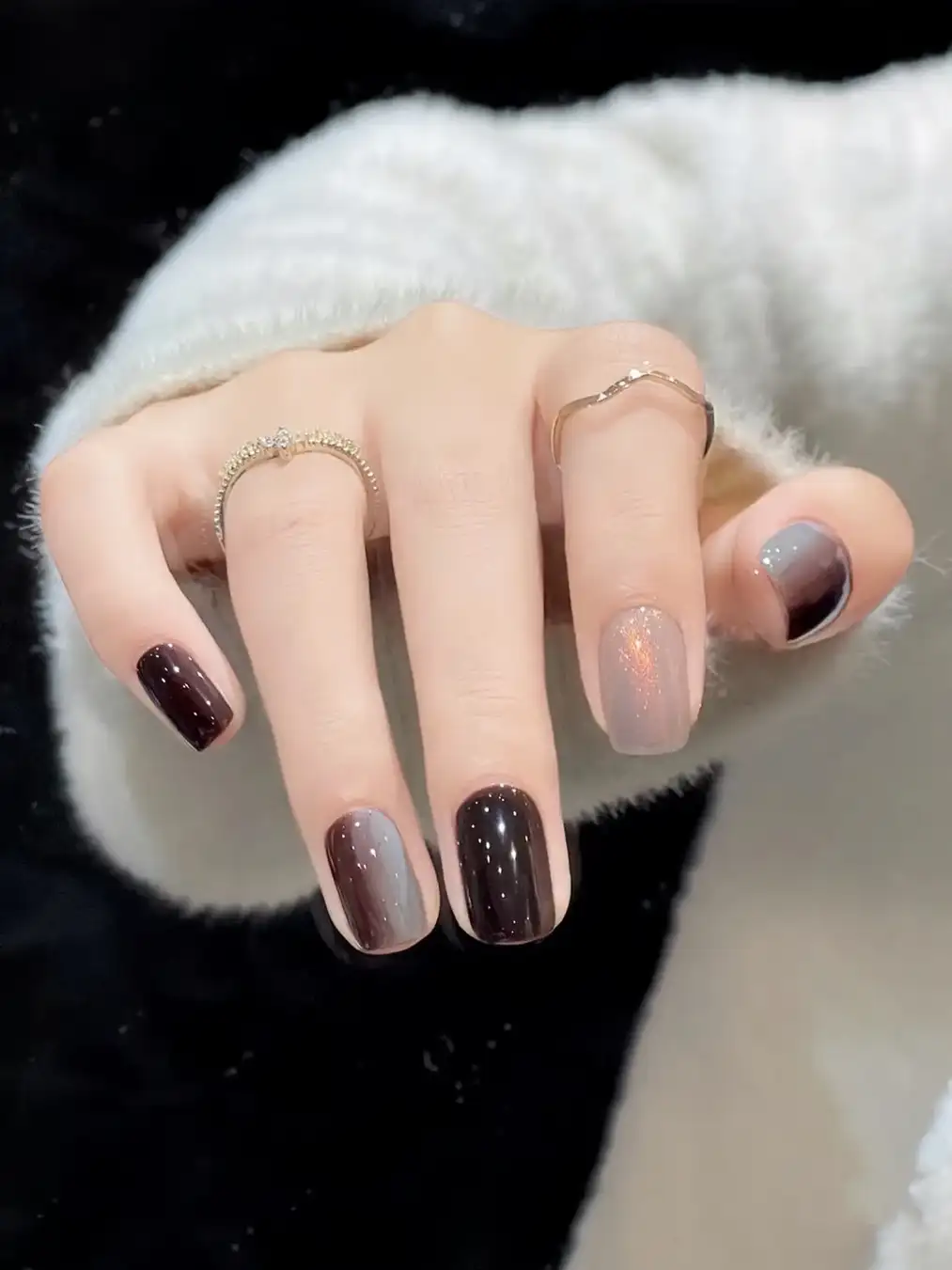 mẫu nail mùa thu đẹp thư thái, dễ chịu